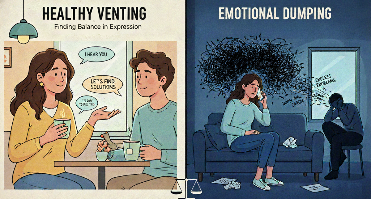 Healthy Venting vs Emotional Dumping: Understanding the Critical Difference