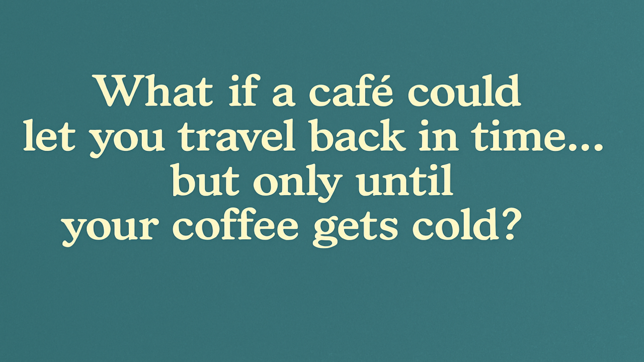 What if a café could let you travel back in time… but only until your coffee gets cold?